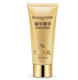Гель-пінка для вмивання з муцином равлика Bioaqua "Snail Repair&Brithening" 100 г живлення і зволоження