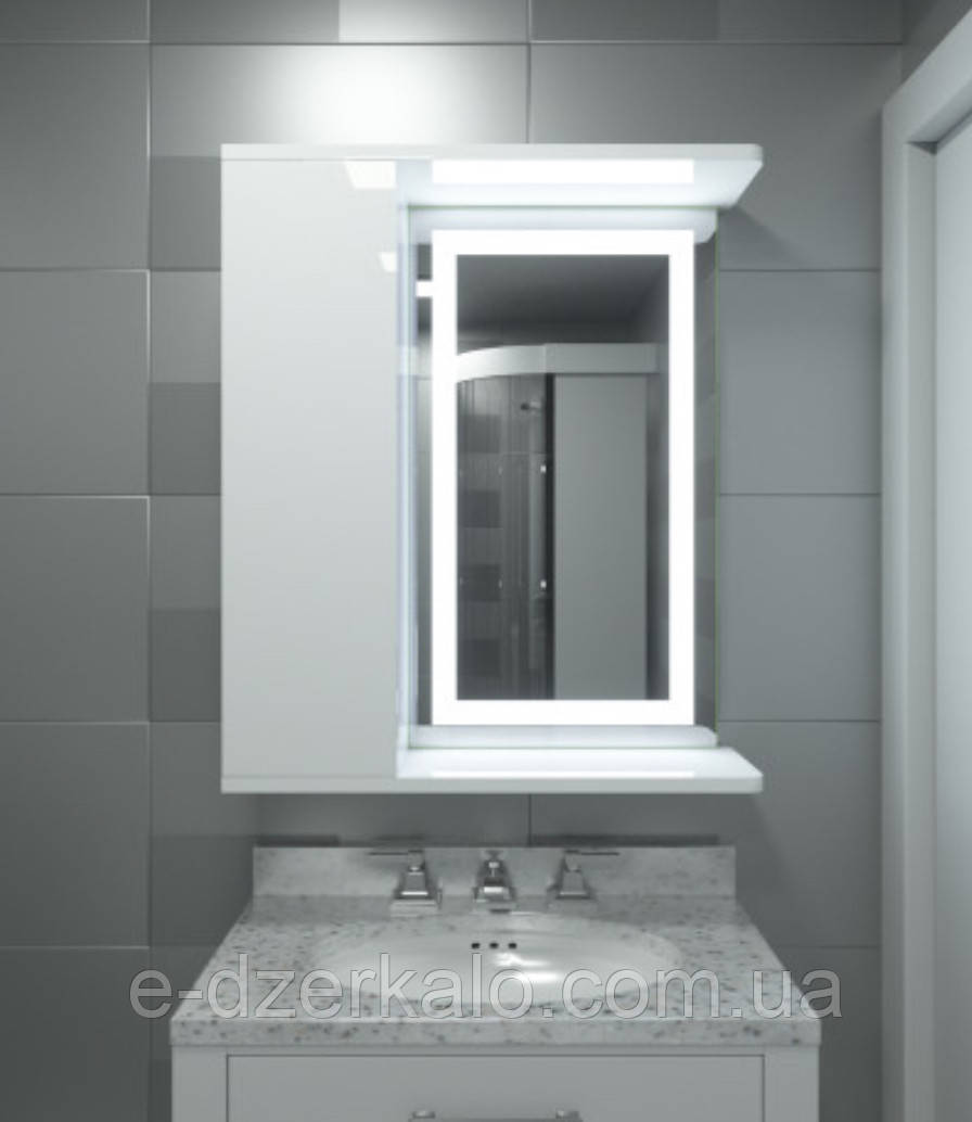 Навісна дзеркальна шафа з LED-підсвіткою