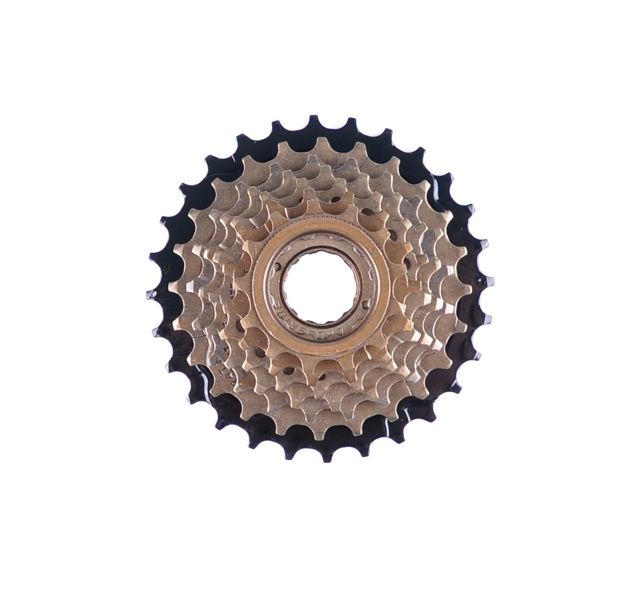 Тріскачка Crossride 7-шв. CR-FW7i 13-28T, чорн.-коричн., фото 1