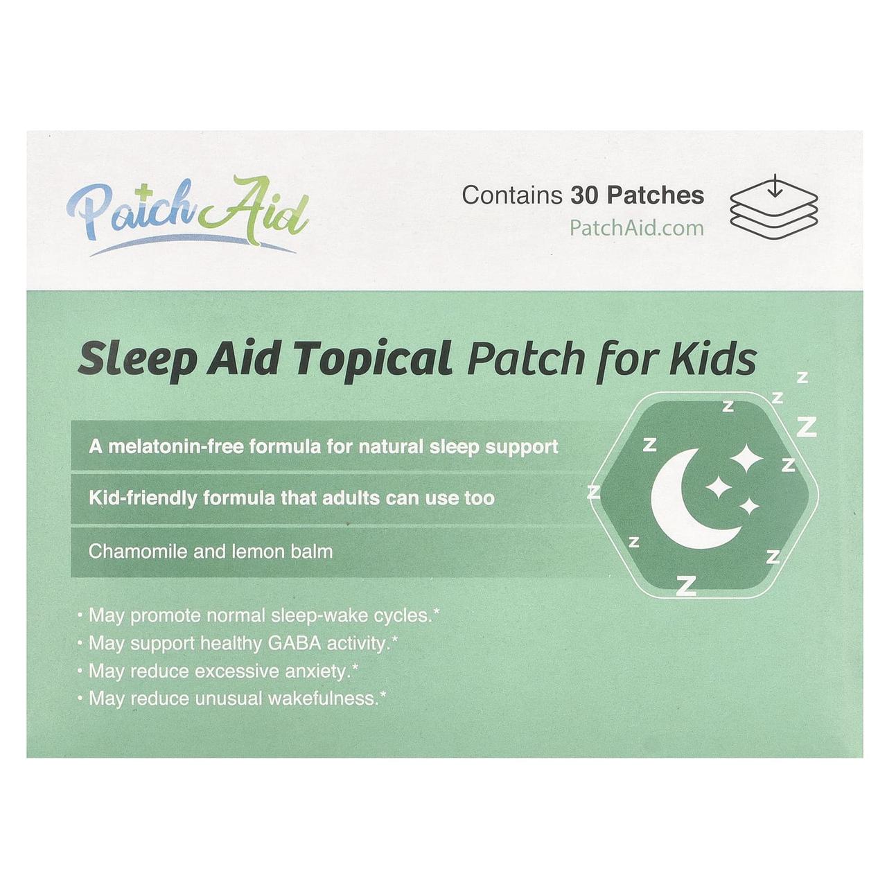 PatchAid, патч для місцевого застосування для дітей, що сприяє сну, 30 шт, фото 1
