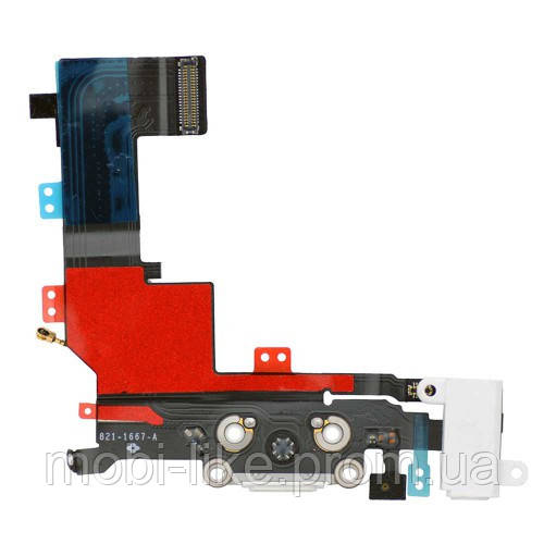 IPhone 5S шлейф роз'єму заряджання, конектора гарнітури білий