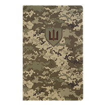 Нотатник А5 клітинка 64 аркуші, Buromax MILITARY із синтетичного каменю, піксель