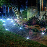 Сонячні вуличні світильники для дому та саду Solar Disk Lights комплект із 4 штук, фото 5