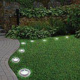 Сонячні вуличні світильники для дому та саду Solar Disk Lights комплект із 4 штук, фото 9