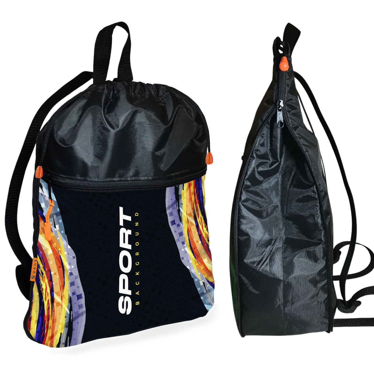 Рюкзак-мішок для взуття, спортивної форми Sport дитяча сумка для змінки з розширювачем (01402), фото 1