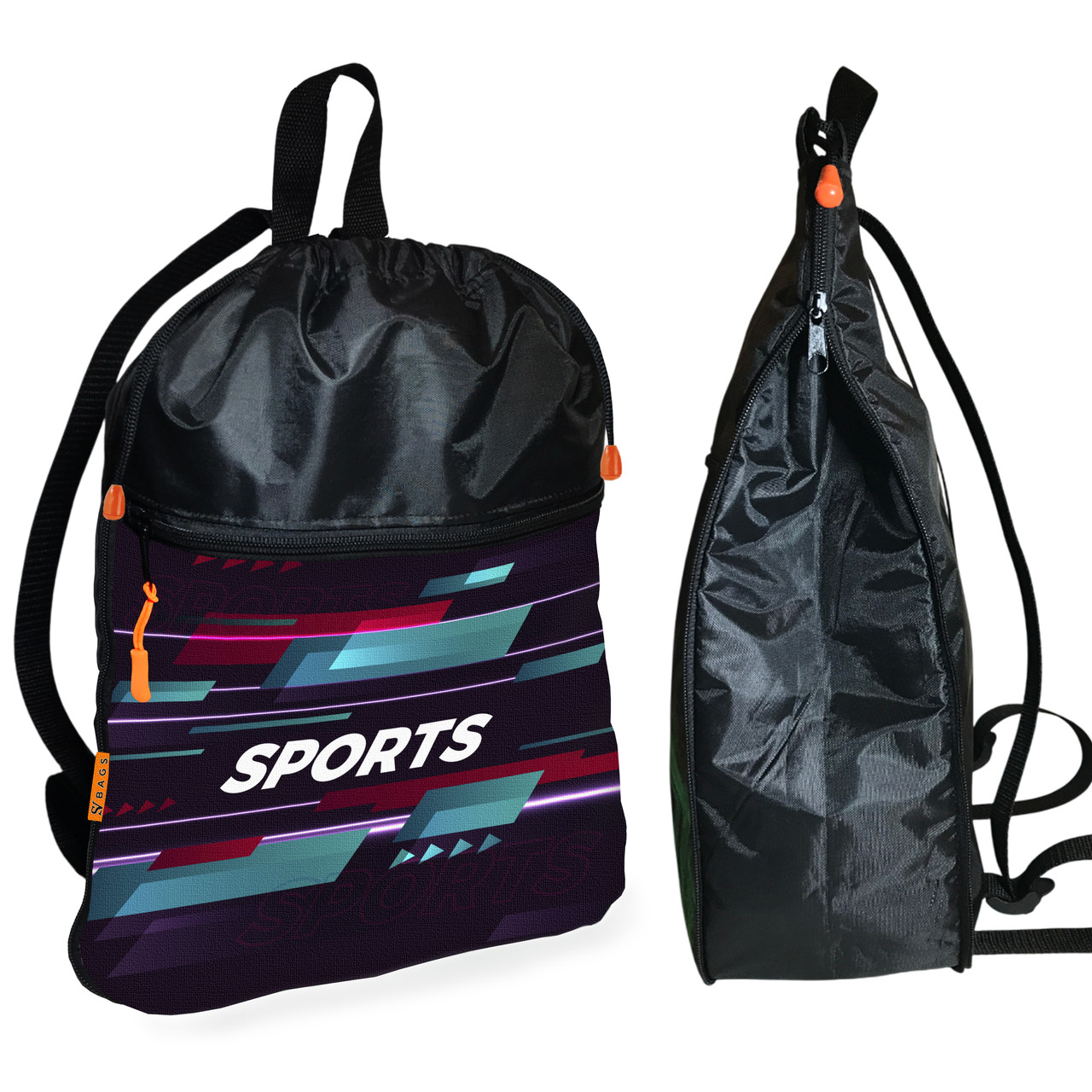 Рюкзак-мішок для взуття, спортивної форми Sport дитяча сумка для змінки з розширювачем (01403), фото 1