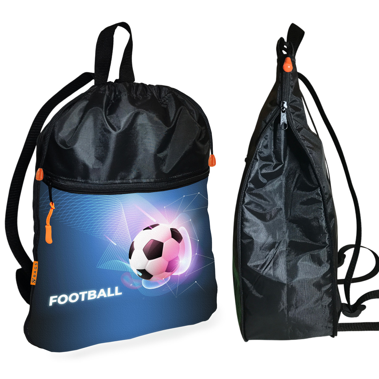 Рюкзак-мішок для взуття, спортивної форми Sport дитяча сумка для змінки з розширювачем (01410), фото 1