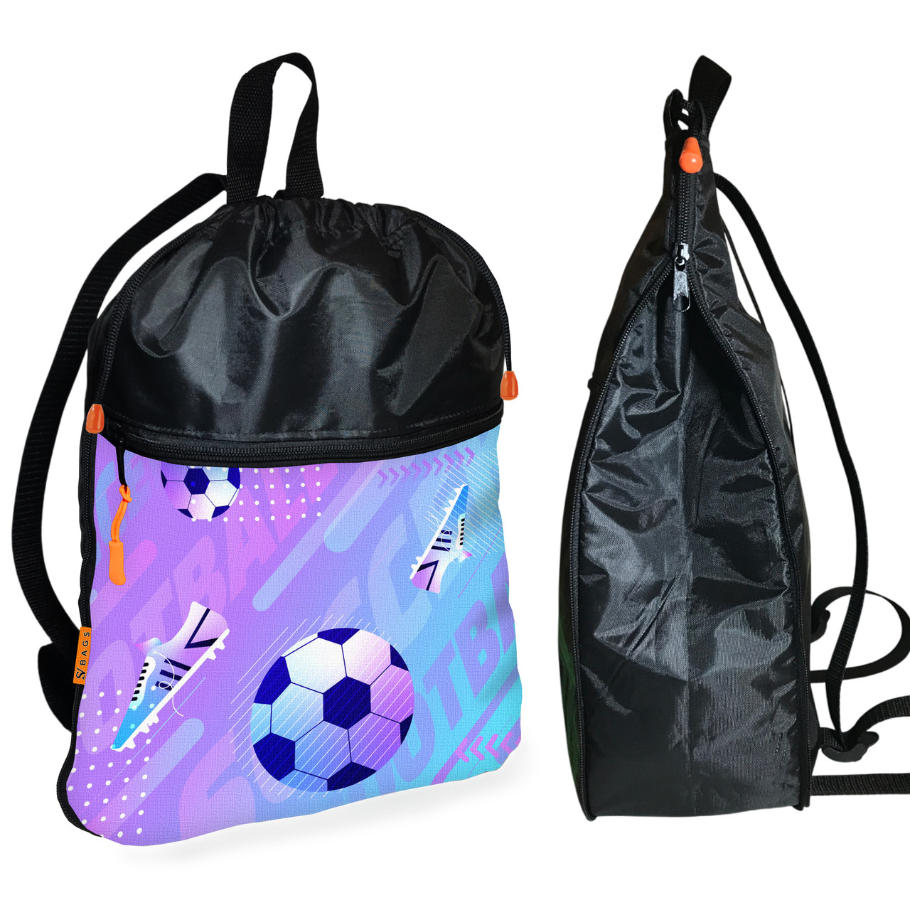 Рюкзак-мішок для взуття, спортивної форми Sport дитяча сумка для змінки з розширювачем (01411), фото 1