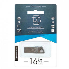 USB-накопичувач флешка на 16Gb T&G 114 Metal series Usb 3.0 Silver