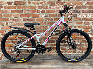 Велосипед Royal 26" CUBA біло-рожевий 2025