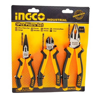 Набір шарнірно-губцевих інструментів Master INGCO INDUSTRIAL 3 предмети
