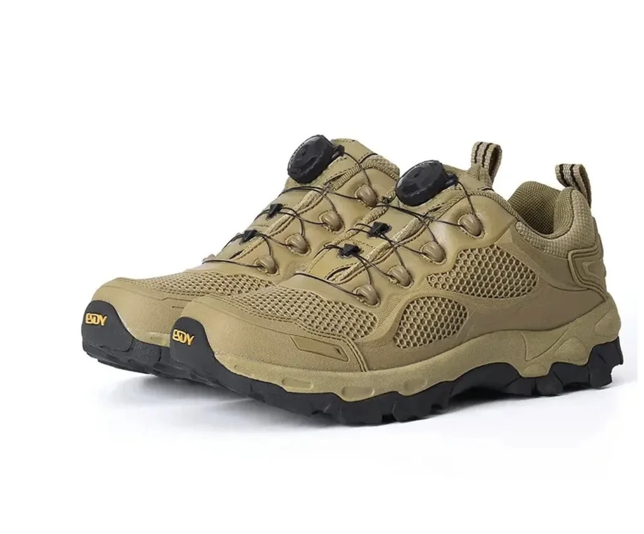 Тактичні кросівки койот з автошнурівкою