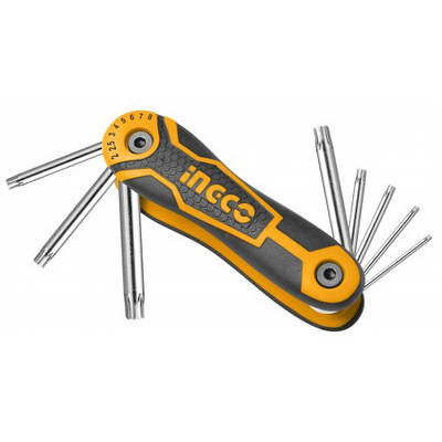 Комплект ключів Torx 8 шт Т9-Т40 INGCO