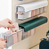 Органайзер для зберігання білизни в шафі, Настінний висувний органайзер для білизни шкарпеток настінний органайзер, фото 2
