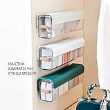 Органайзер для зберігання білизни в шафі, Настінний висувний органайзер для білизни шкарпеток настінний органайзер, фото 5
