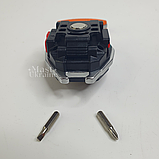 Акумуляторний міні ліхтарик-брелок на карабіні з магнітом, запальничкою, відкривачкою та викруткою AND-5147, фото 9