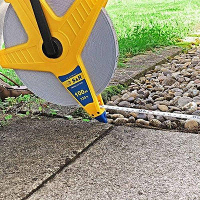 Рулетка S&R FIBERGLASS TAPE 100 м x 13 мм