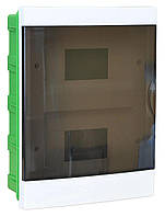 Щиток для 16 автоматів Neomax врізний з прозорими дверцятами, внутрішній бокс 16 модулів