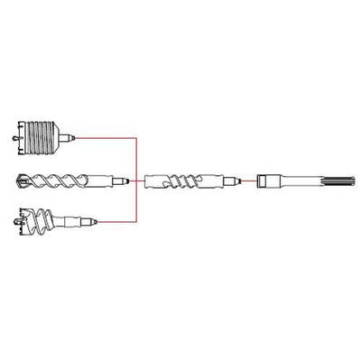 Шнековий бур по бетону S & R VERSIO 35 х 150