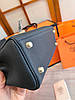Сумка Келлі темно-синя 28 см шкіра, фото 10