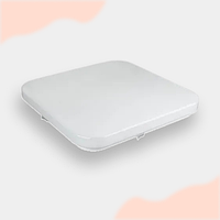 Світлодіодна люстра світильник LED 36Вт 34,5 на 34,5см біле світло біла квадратна без пульта BIOM DEL-S702-36