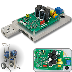 Плата управління на безповітряний фарбувальний агрегат Hvban HB-1195 в зборі