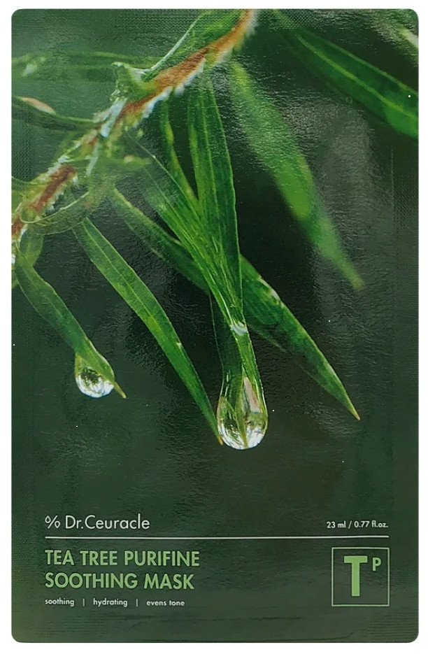 Заспокійлива маска з чайним деревом Dr.Ceuracle Tea Tree Purifine Soothing Mask 23 мл