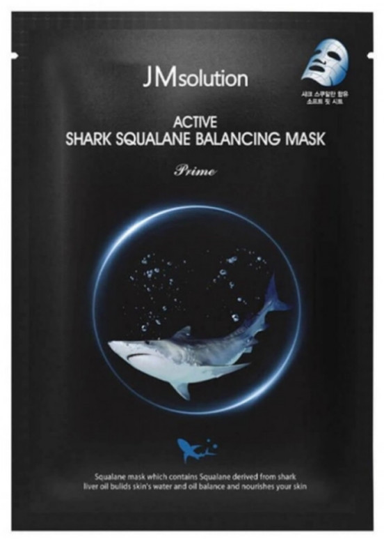 Балансувальна тканинна маска зі скваланом Jm Solution Active Shark Squalane Balancing Mask 30 мл
