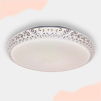 Світлодіодна люстра світильник BIOM DL-R505-30 30Вт, 40см, нейтральне світло, кругла, біла, без пульта