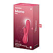 Смарт-візатор-кролик Original Satisfyer Mono Flex Red, 2 мотори, керування через інтернет, фото 5