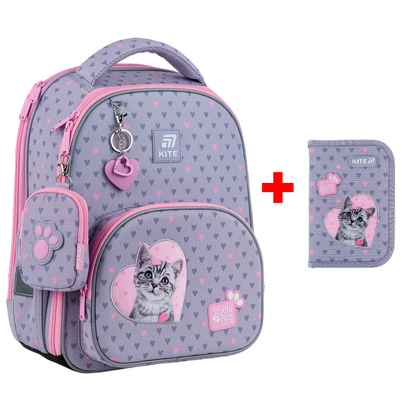 Рюкзак шкільний каркасний Kite Education Studio Pets SP25-556M
