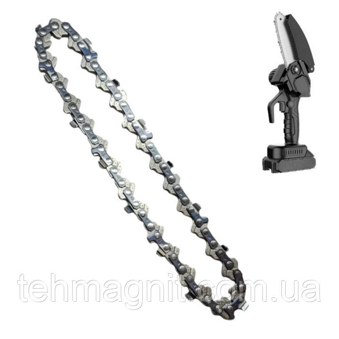 Ланцюг для акумуляторної ланцюгової мініпилки Saw Chain 6" на шину (15 см) крок 1/4"mini 36 ланок 18 зубців