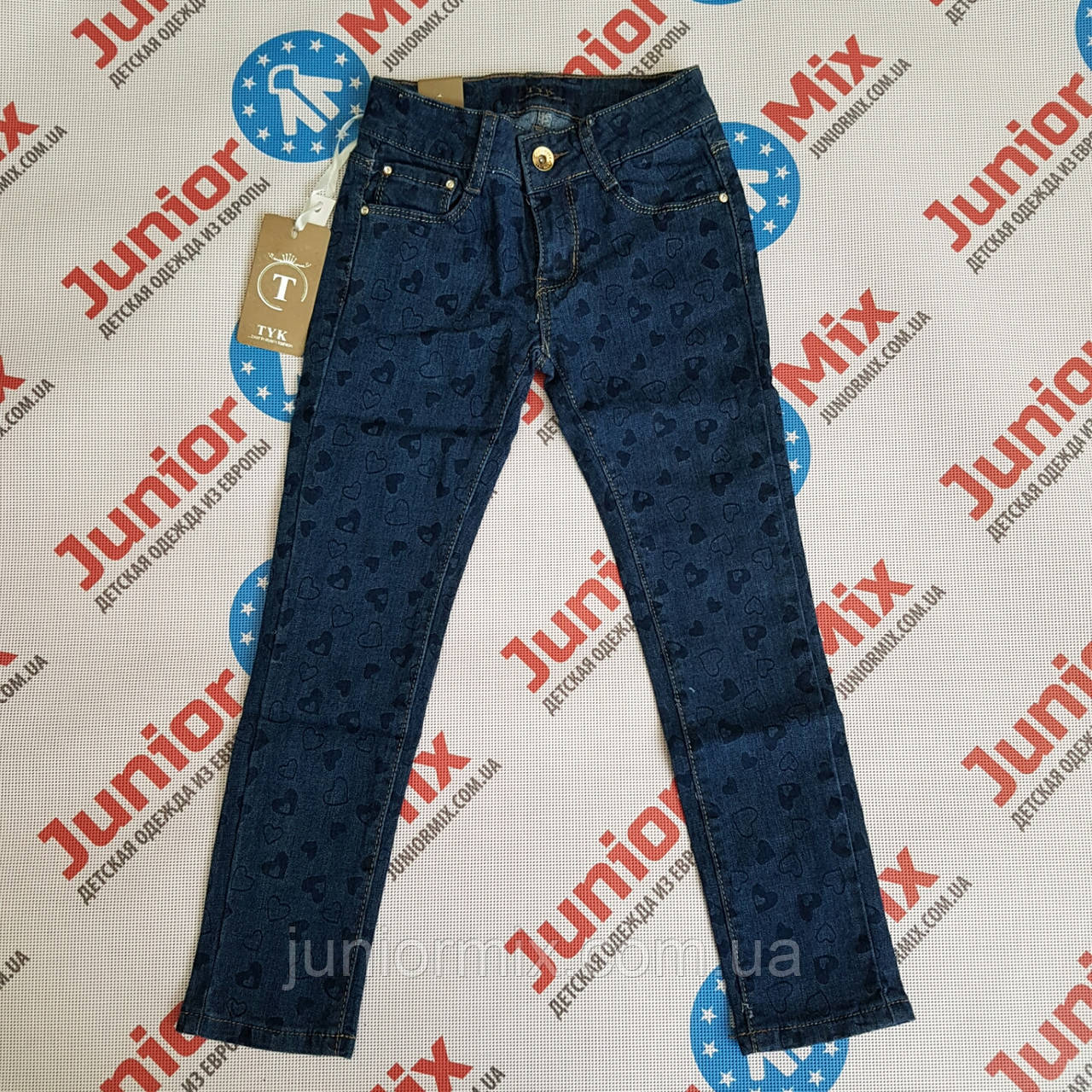 Джинси підліткові на дівчинку в серця TYK