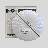 Світлодіодна люстра світильник LED 18Вт 26см біла кругла без пульта біле світло BIOM DEL-R605, фото 6