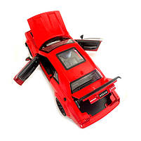 Машинка металева Dodge Challenger SRT Додж червона 1:24 звук світло відкр двері баг капот 20*7*5,5см (GT-12099), фото 6