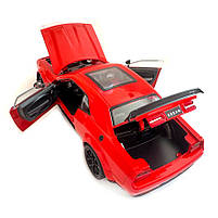Машинка металева Dodge Challenger SRT Додж червона 1:24 звук світло відкр двері баг капот 20*7*5,5см (GT-12099), фото 7
