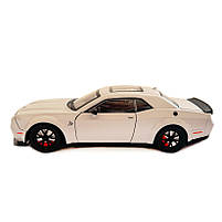 Машинка металева Dodge Challenger SRT Додж сіра 1:24 звук світло відкр двері баг капот 20*7*5,5см (GT-12099), фото 2