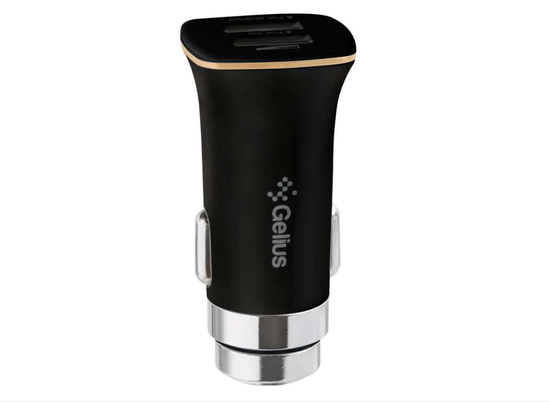 Автомобільний зарядний пристрій Gelius Apollo GP-CC01 2USB 3.1A 15W Black