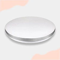 Світлодіодна люстра світильник BIOM 24Вт DL-R106-24, 33 см, холодне світло, кругла, біла, без пульта