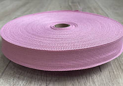 Окантувальна тасьма (лямовка) світло-рожева, 25 мм