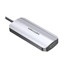 USB HUB Vention 5 in 1 Type-C-HDMI-USB 3USB 1Type-C PD 100W Gray (THFHB), фото 4
