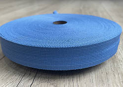 Окантувальна тасьма (лямовка) світло-синя, 25 мм