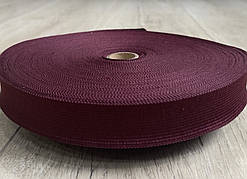 Окантувальна тасьма (лямовка) бордова, 25 мм