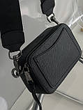 Сумка жіноча Маркбалс крос-боді на широкому ремені Marc Jacobs The Snapshot чорний, фото 5