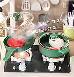 Дитяча велика ігрова іграшкова кухня з водою паром тостером підсвіткою і звуковими ефектами Висота 95 см, фото 8