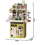 Дитяча велика ігрова іграшкова кухня з водою паром тостером підсвіткою і звуковими ефектами Висота 95 см, фото 10