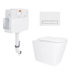 Готове рішення Qtap для ванної кімнати: Унітаз напольний Tern Ultra Quiet QT17223303AW + інсталяція