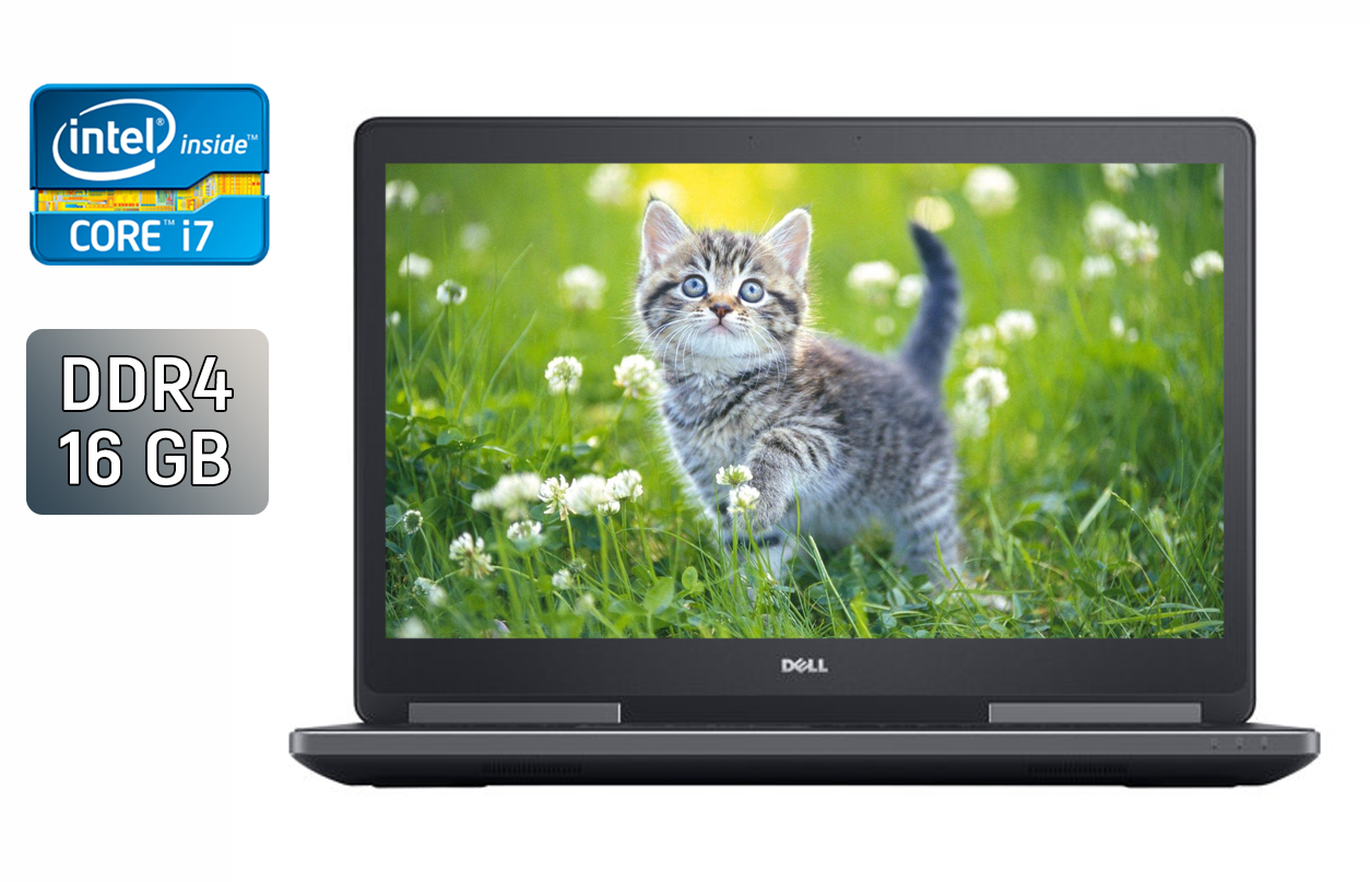 Ноутбук Б-клас Dell Precision 7720/ 17.3" (1920x1080)/ Core i7-7820HQ/ 16 GB RAM/ 512 GB SSD/ HD 630
