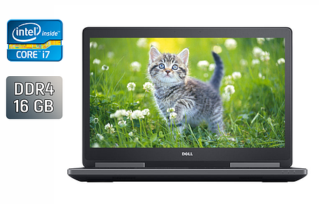 Ноутбук Б-клас Dell Precision 7720/ 17.3" (1920x1080)/ Core i7-7820HQ/ 16 GB RAM/ 512 GB SSD/ HD 630, фото 1