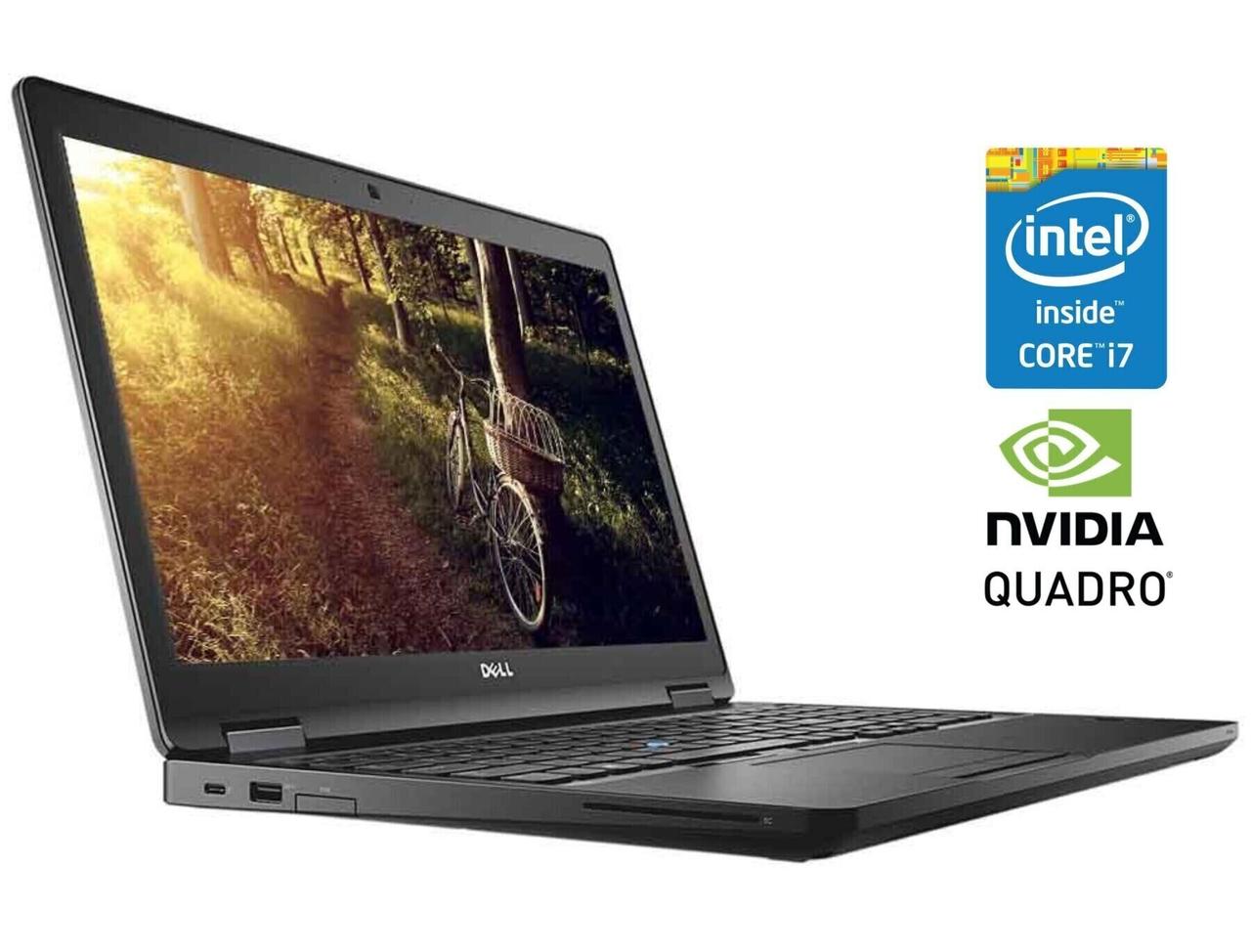 Ноутбук Dell Precision 3520/ 15.6" (1366x768)/ Core i7-7700HQ/ 8 GB RAM/ 512 GB SSD/ Quadro M620 2GB